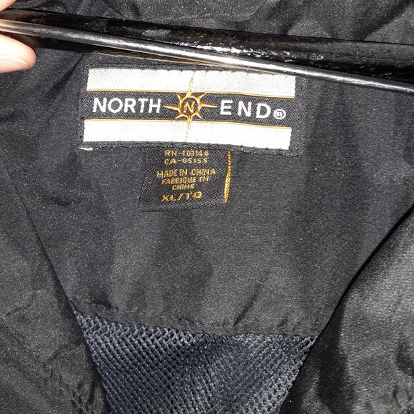 Black North End Rain Jacket, X-Large - Picture 12 of 13